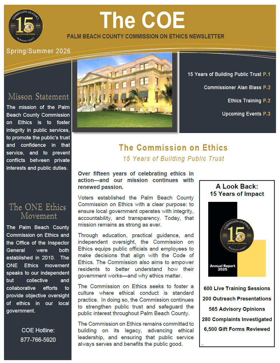2026 Spring-Summer Newsletter